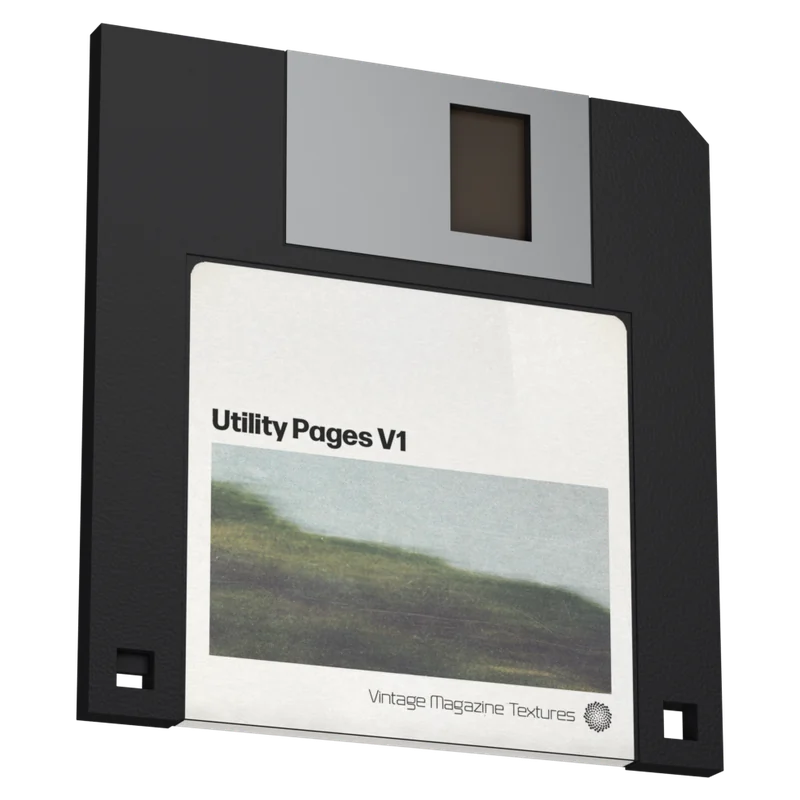 Utility Pages V1 floppy disk cover