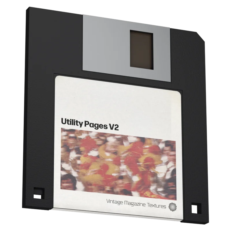 Utility Pages V2 floppy disk cover